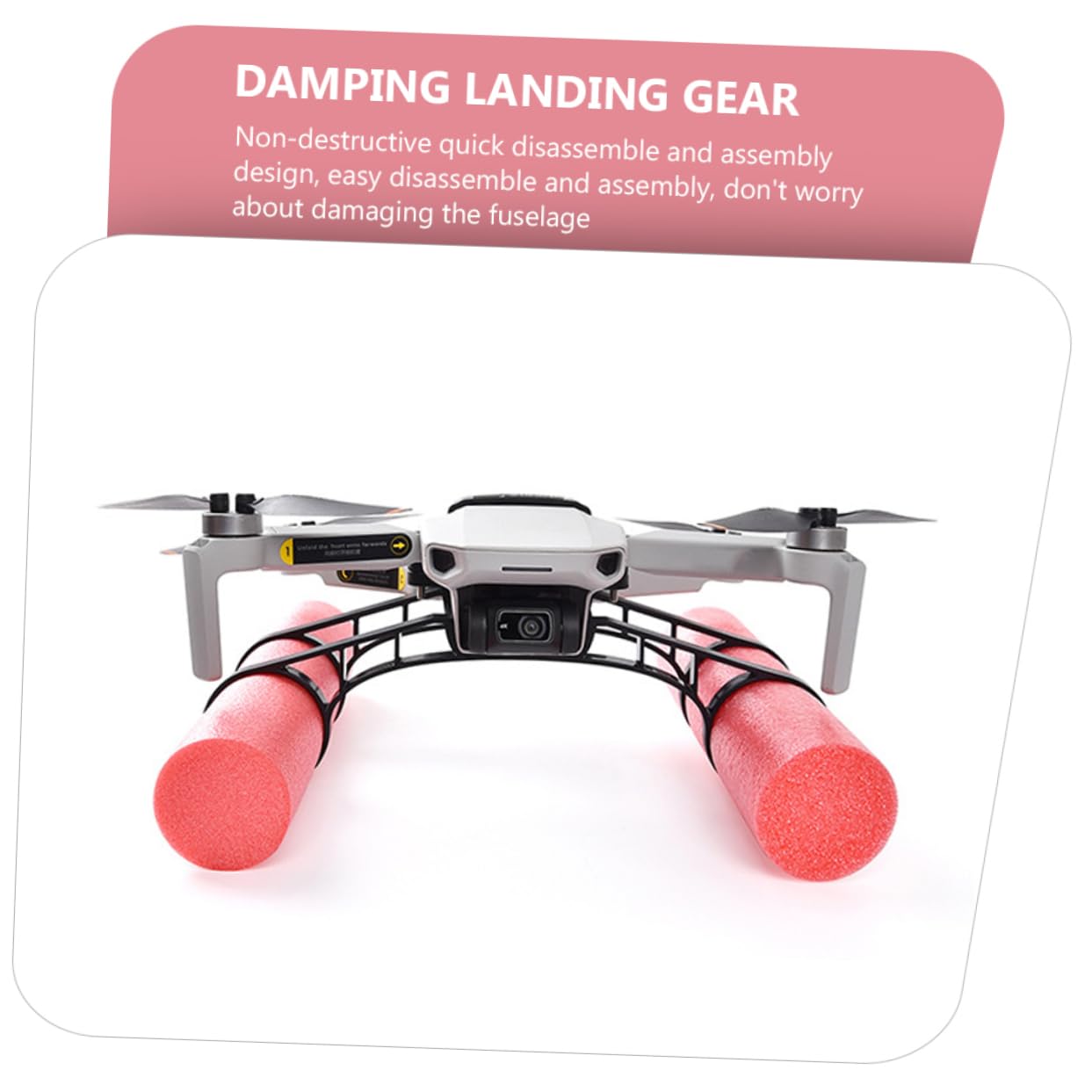 VICASKY Gamba di Atterraggio Galleggiante per Drone Mini 2, Estensione Ammortizzante Regolabile per Carrello di Atterraggio Sull’Acqua, Supporto Galleggiante per Ambienti Acquatici