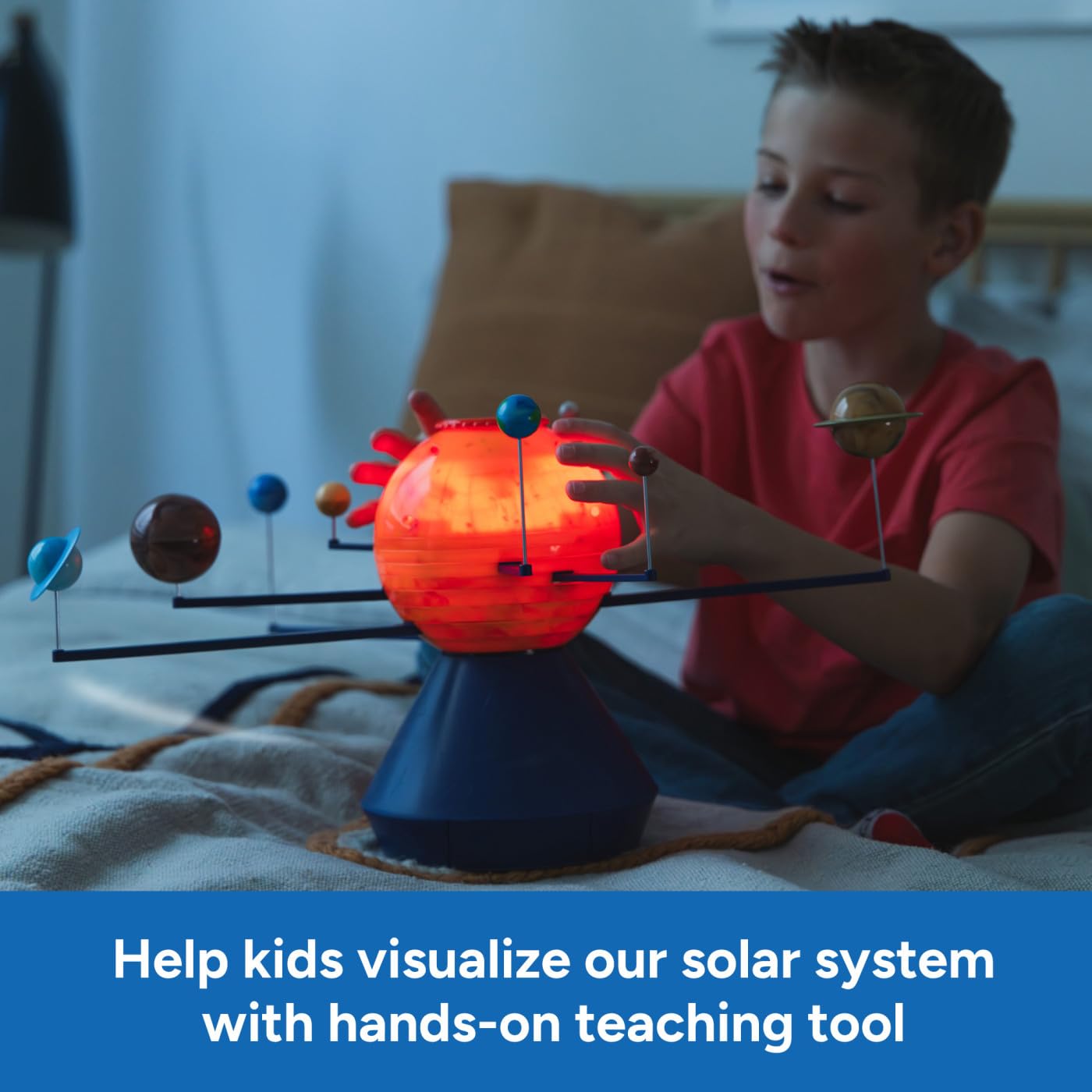 Learning Resources GeoSafari Système Solaire motorisé avec projecteur Apprentissage Astronomie Enfants 5+