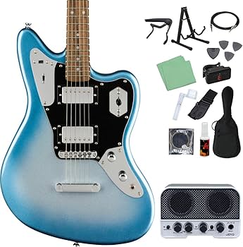 Amazon | Squier by Fender CONT JG HH ST LRL SBM エレキギター初心者