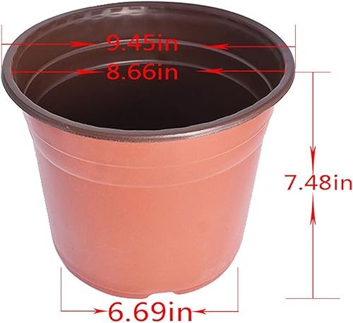 Miniatura 3 de 100 macetas de plástico suave de 9.45 pulgadas, contenedor de plantas de semillero y macetas de inicio de semillas, contenedor de plantas de flores