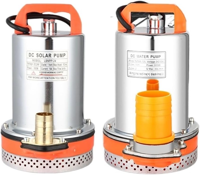 1pc 12V Submersible Pump 2 inch Large Flow Deep Well Water Pump Water Circulation Submersible Pump Irrigation Fountain(2 inch large flow)