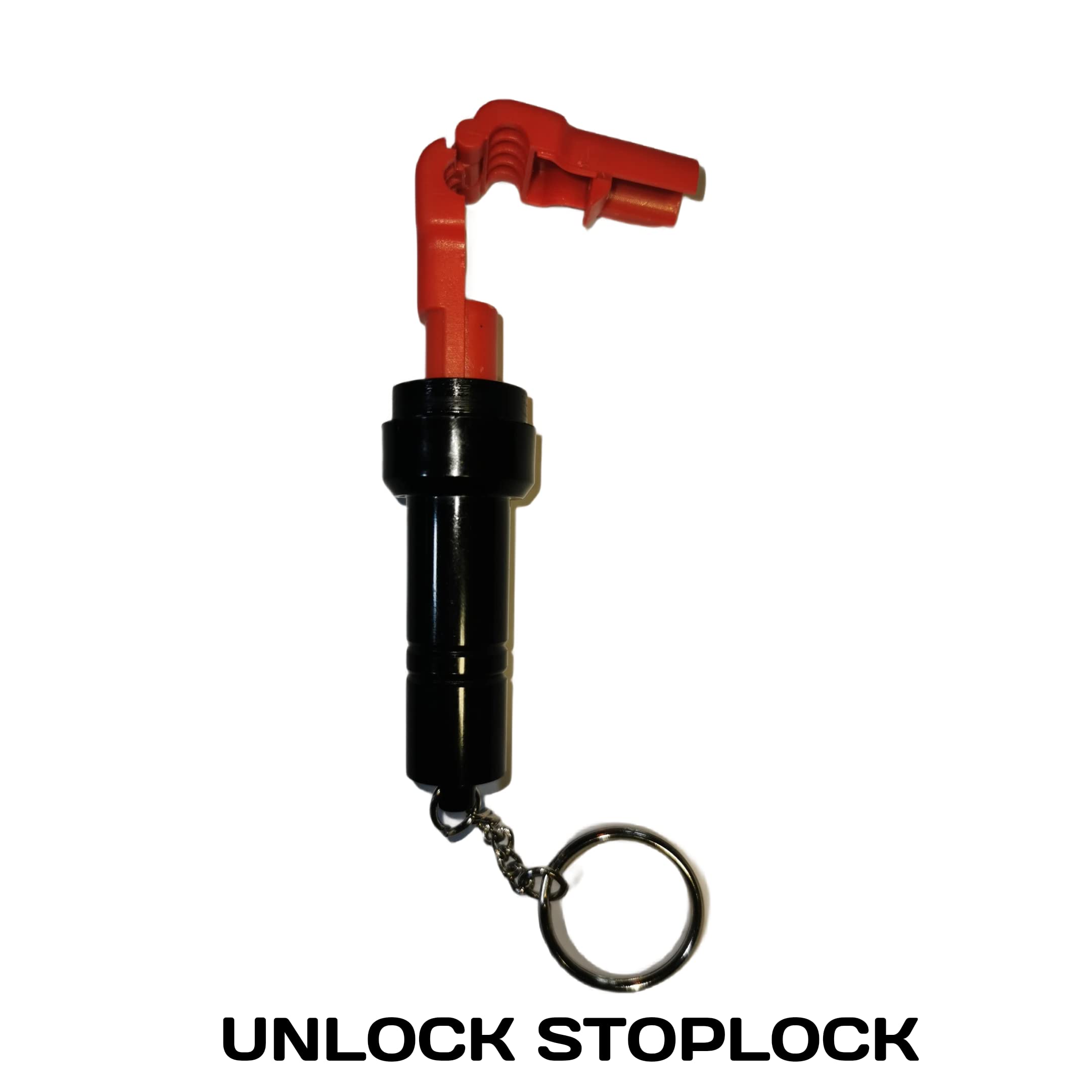 VIKALP, Stop Lock, Peg Hook Lock, 100 Pieces with 1 Magnetic Detacher Plastic Polished Stop Lock Peg Hooks for Security (6MM, Red) — Amazon image 4