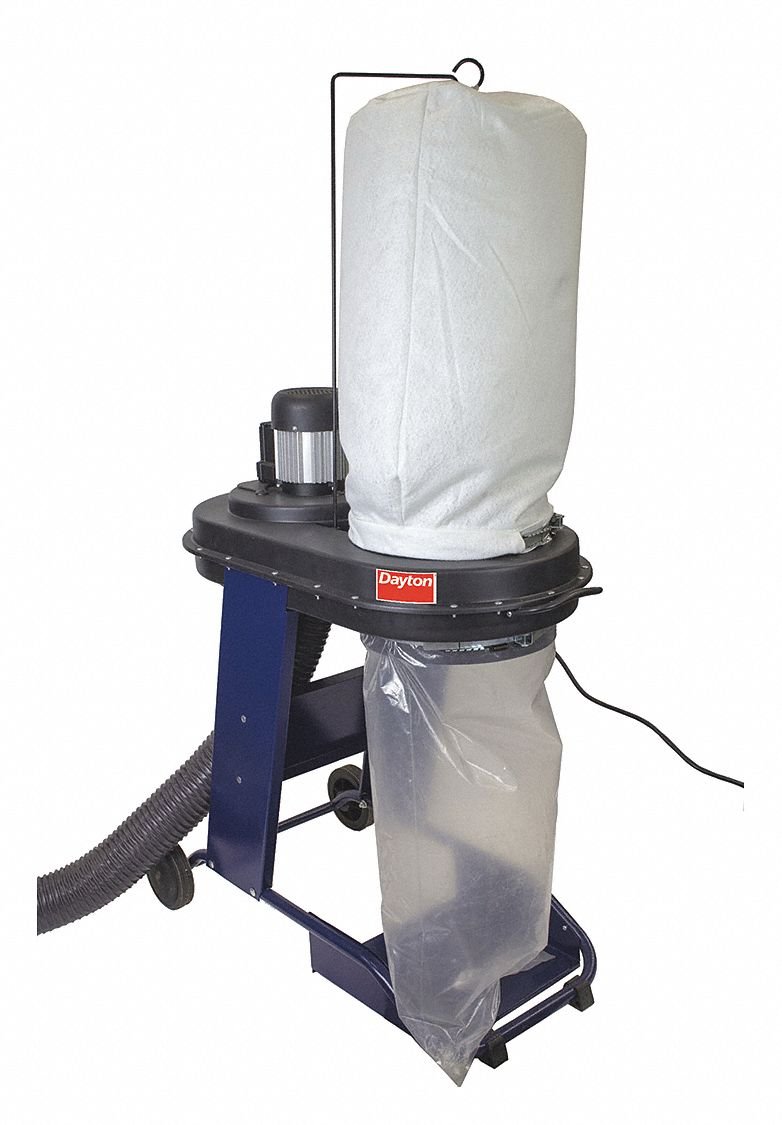 Dayton Dust Collector, 4.5 Amps AC, 26-1/2" H