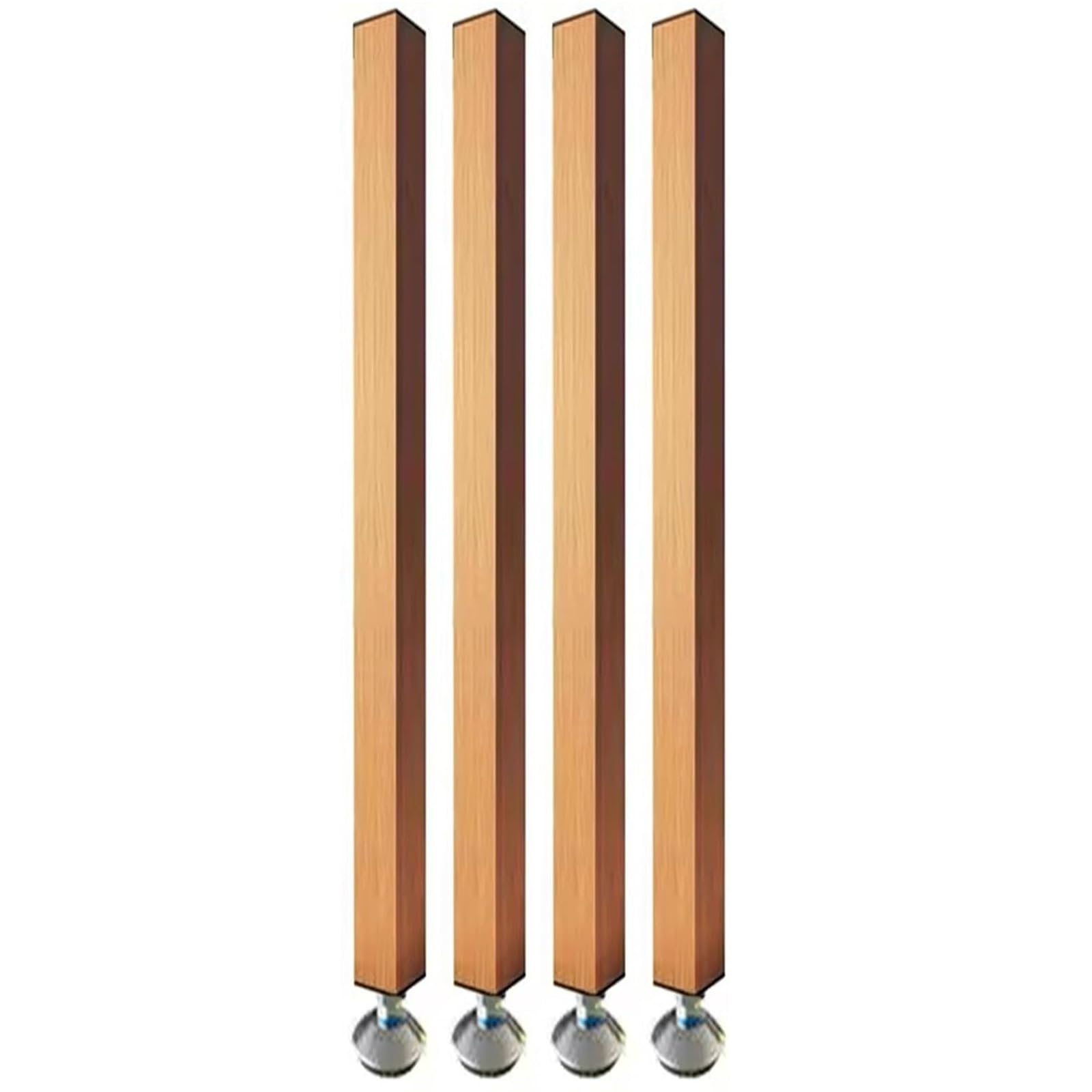 Aluminum Partition Posts Modern Room Divider, Square Metal Slat Privacy Screens Columnar with Adjustable Foot, for Hallway Bathroom Kitchen Apartment