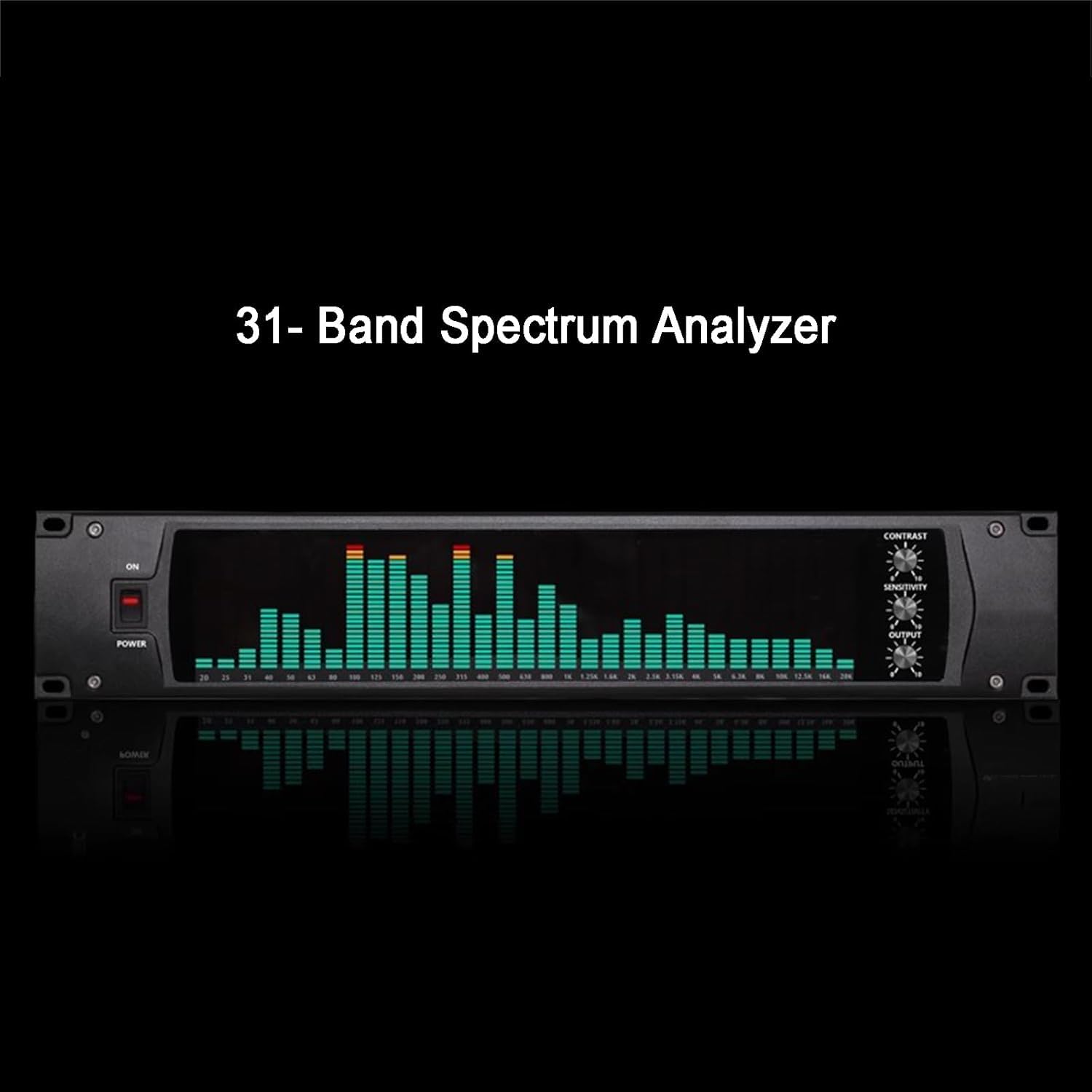 EPANO LXXW Equalizador Ecualizador Digital de 31 Bandas, Ecualizador gráfico estéreo/procesador de Audio, con Pantalla de Espectro LED y reducción de Ruido. Ecualizador de Audio
