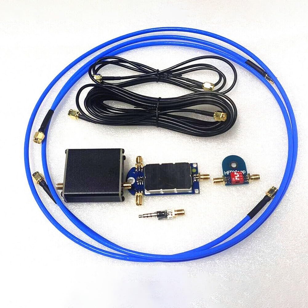 SPORTARC Petite antenne à boucle magnétique, large réponse en fréquence 50 kHz 500 MHz, gain de tension amélioré, câble coaxial RG402