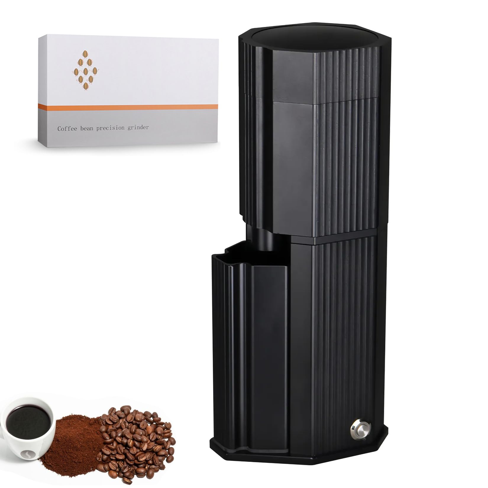Macinacaffè Per Uso Domestico, Macinacaffè Elettrico A Macina Conica, Macinacaffè Per Espresso Con 60 Impostazioni, Macinacaffè in Acciaio Inossidabile, Ottimo Sapore Nel Versare