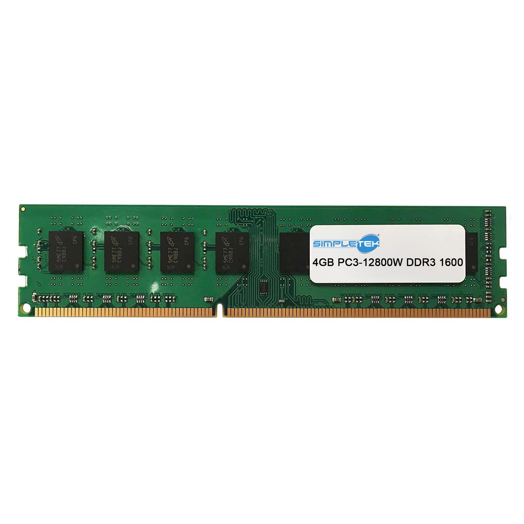 SIMPLETEK - Modulo RAM DDR3 4GB | PC3-12800E, 1600MHz, 1.5 V | Memoria ECC ideale per Server e Workstation (Ricondizionato)