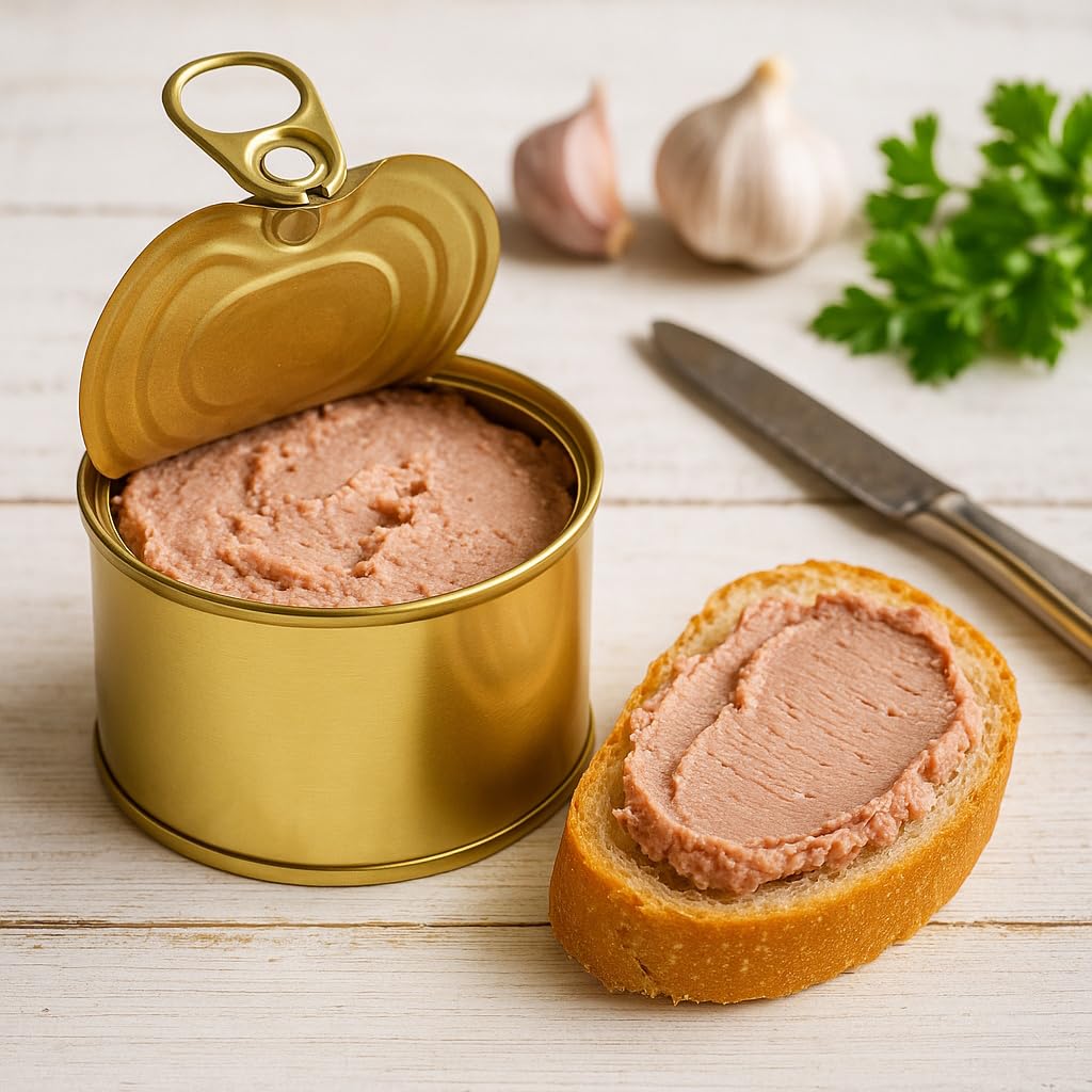 Premium Konservendosen Set, Weißblech Gold, 73/58mm, 200 Stück, Aufreißdosen für Lebensmittel, Wurst und Feinkost