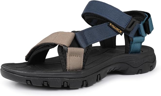 EQUICK Sport Sandals for Women, Open Toe Strap Sandal Anti-skidding Outdoor Water Sandals Comfortable Athletic Sandals for Beach
