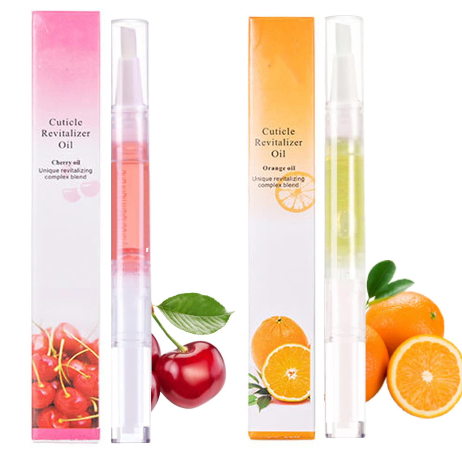 Cuticle Oil Pens - Nail Nutrition Pen - 2PCS Nail Revitalize Oil Pen Set for Nail Care ，Nail Oil Pens with Natural Ingredients Repairing
