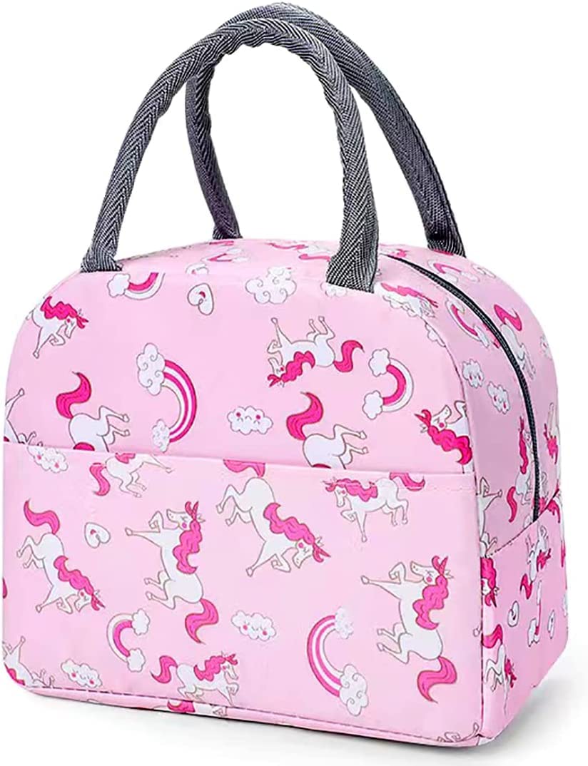 DOCAT Lunch Bags For Office Women & Men Insulated Lunch Bag For Kids Tiffin Bag For Organizer Storage Lunch Box Portable And Reusable (Pink Unicorn, Nylon), 1 Liter (B0B9N4S8SX) Amazon Price History, Amazon Price Tracker