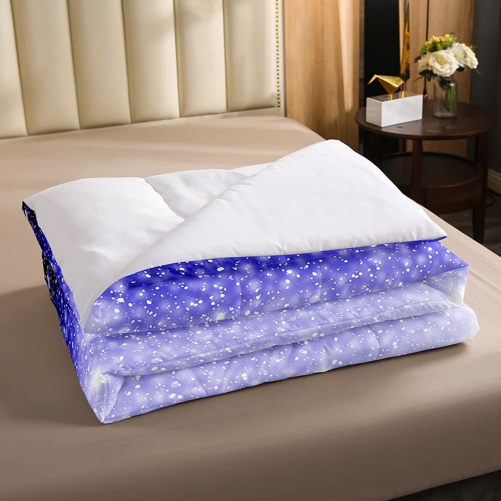 Cokouchyi Set Letto 5 Pezzi Galaxy Che Si Illumina Al Buio: Piumone, Lenzuola E Federa Per Ragazzi E Ragazze - Completo Lettino Completo - 4