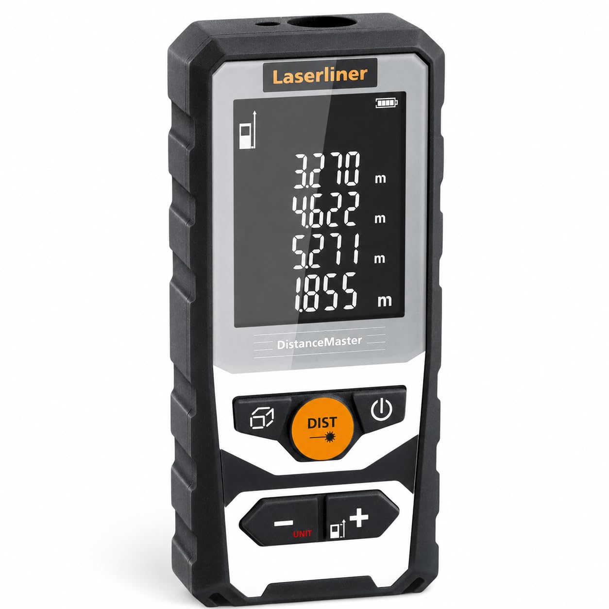 Laserliner DistanceMaster 40 Télémètre Laser | Appareil de Mesure Numérique, Portée de 40 m, Mesure de Longueur/Surface/Volume