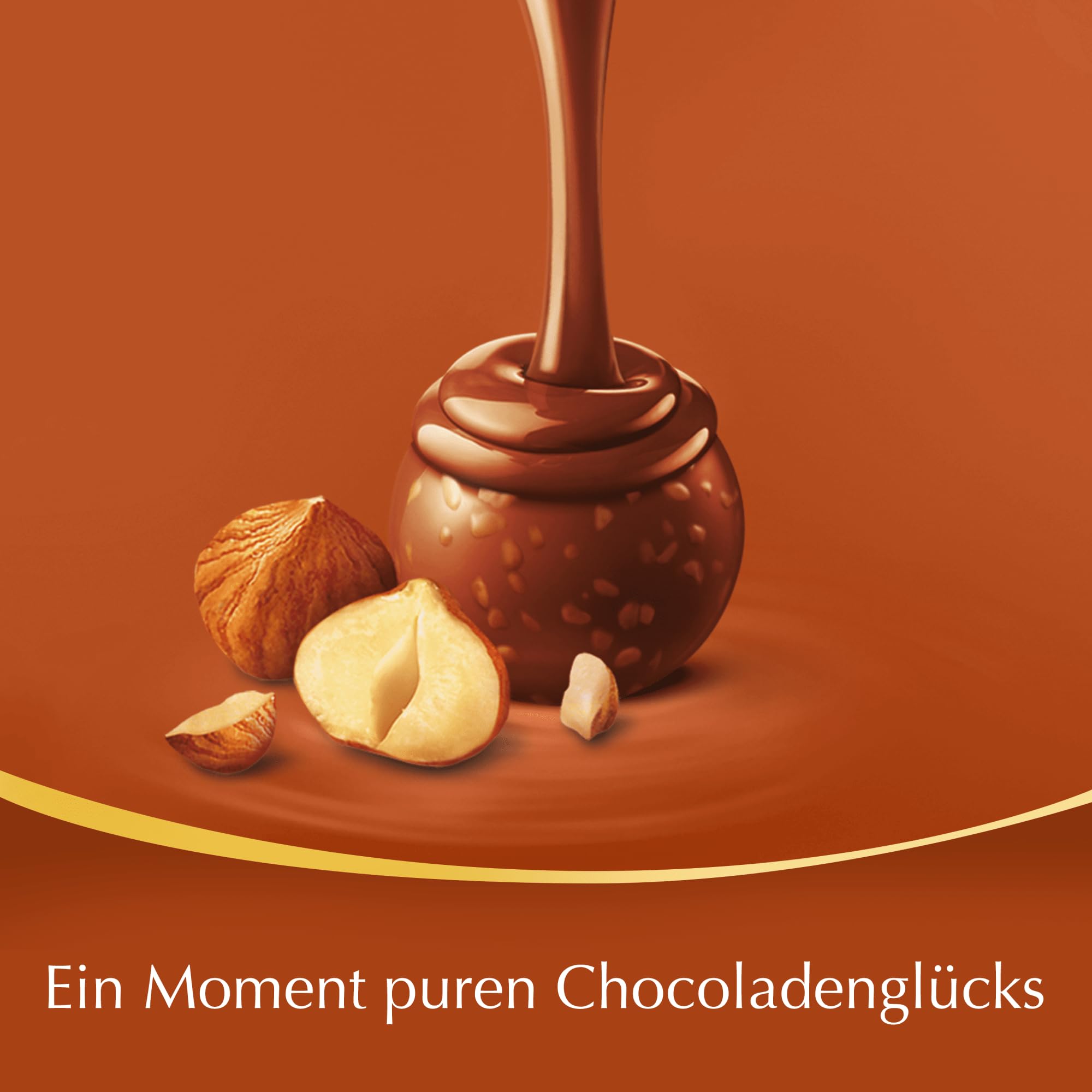 Lindt LINDOR, Haselnuss-Milch Schokolade Kugel Beutel, 1 kg Beutel wiederverschließbar, ca. 80 Kugeln, Großpackung, Pralinen-Geschenk, Schokoladengeschenk