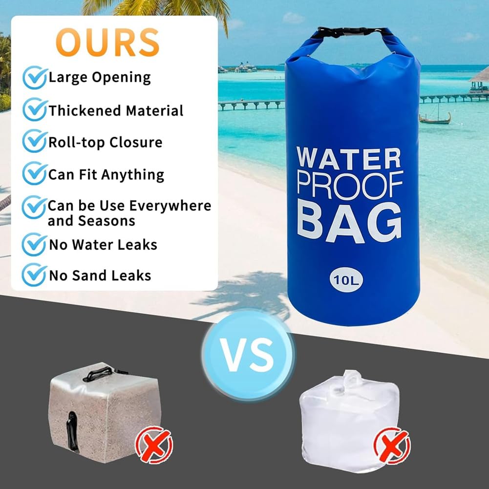 Lot de 2 poids pour escaliers de piscine surélevés, sacs imperméables pour marches de piscine 10 L x 2 pièces Bleu