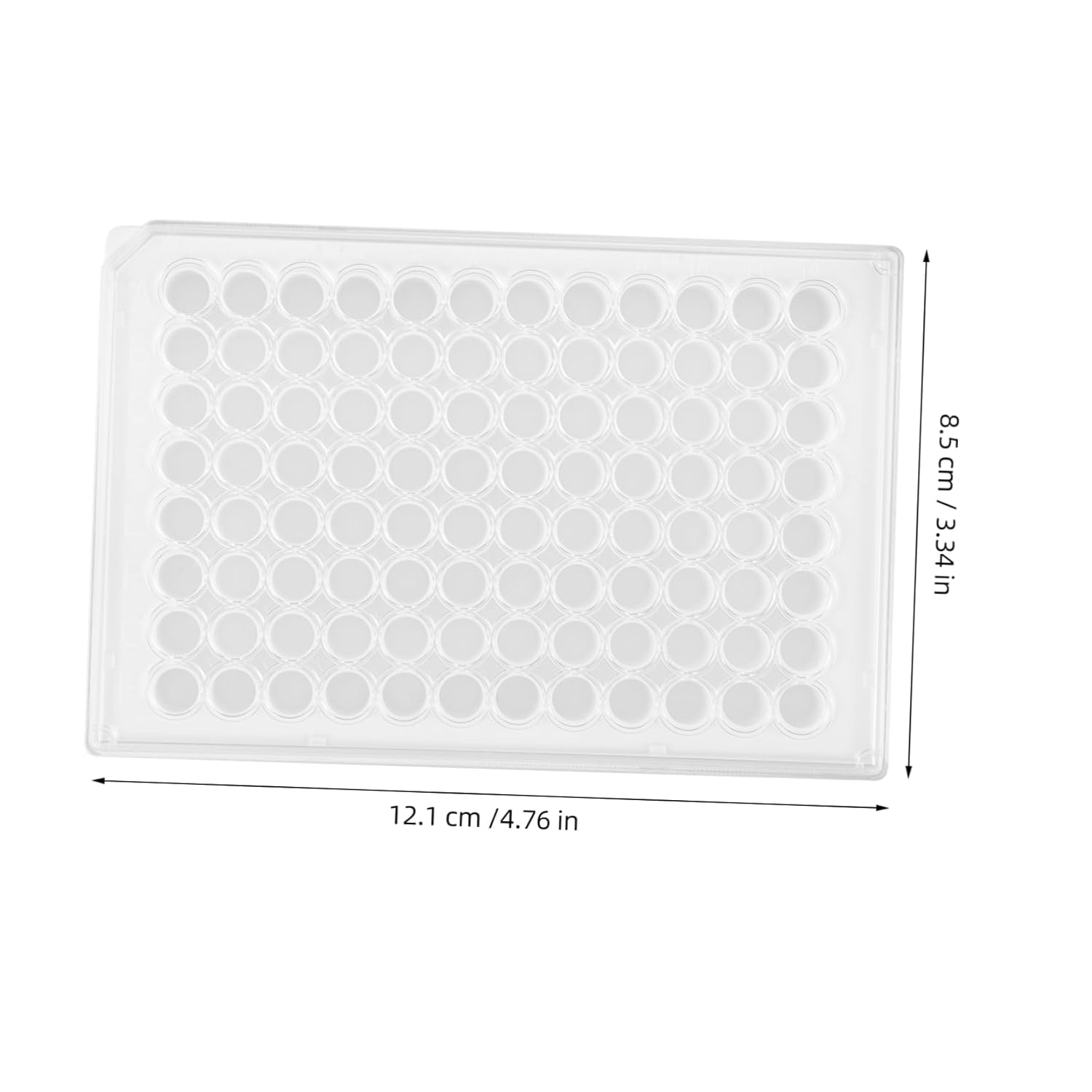 DriKou Zellkulturplatten 96 Wellen - 10 Stück Mit Deckel U-Form Boden