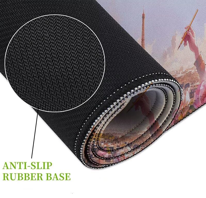 Mousepad con base antideslizante estilo desk mat para gaming y oficina 5