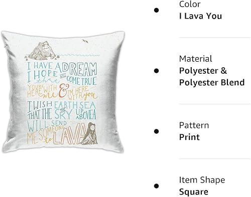 Miniatura 2 de KIILA I Lava You Home - Fundas de almohada decorativas para sofá, sofá, 18 x 18 pulgadas