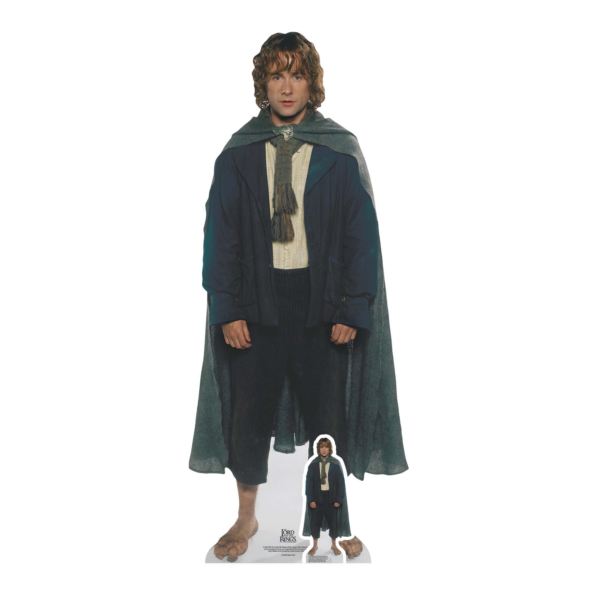 Star Cutouts SC4200 Lord of the Rings Pippin Cardboard Cutout with Mini – Lifesize Hobbit Display for Middle-earth Fans