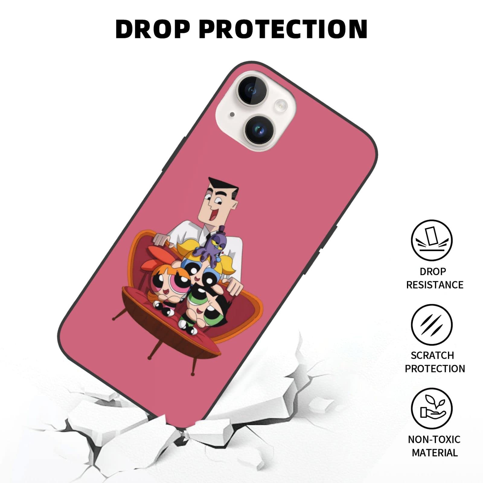 パワパフ　iPhone14ケース CRYBABY × パワーパフ ガールズ iPhoneケース 14 Pro Max - POP