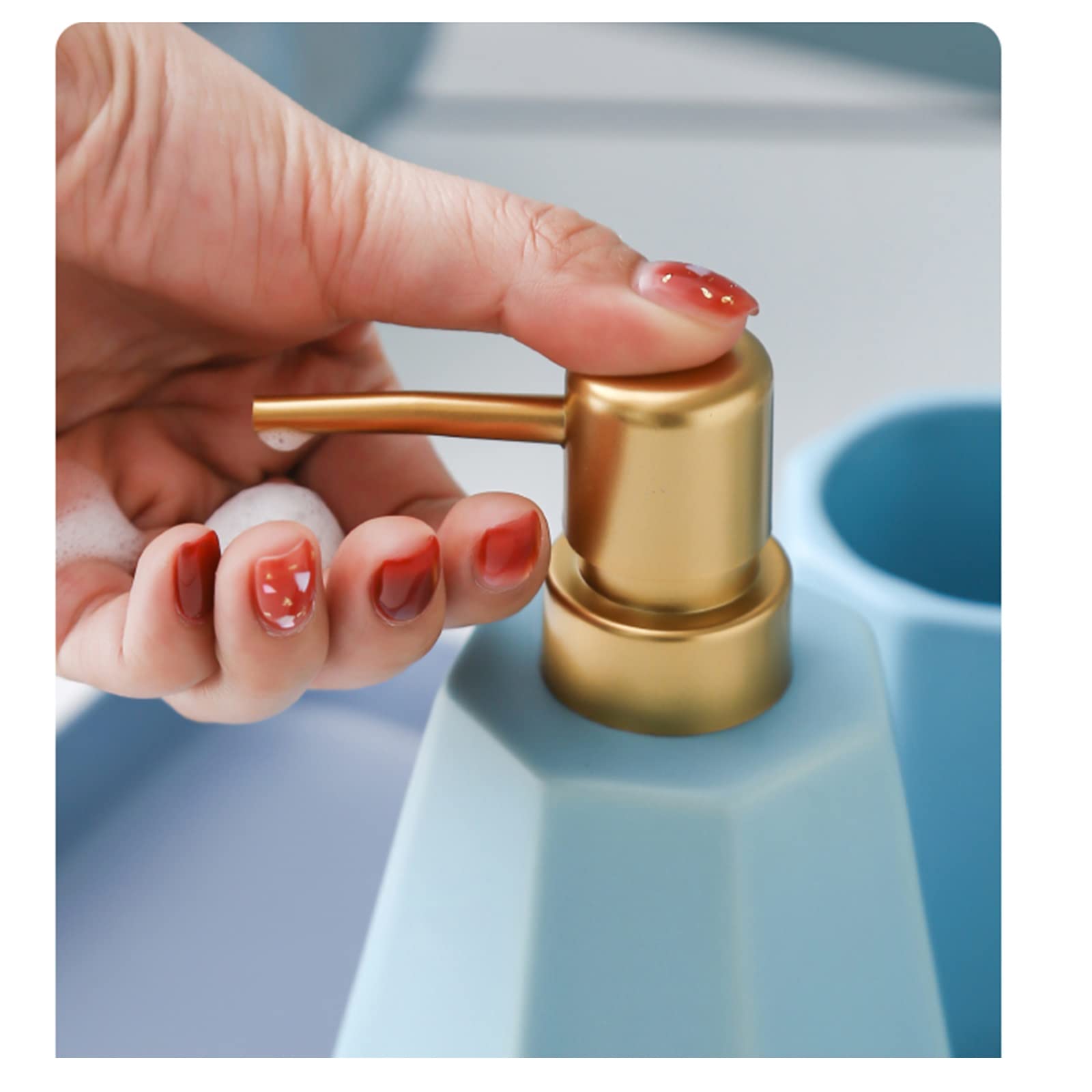 dozownik do balsamu ceramiczny dozownik mydła dekoracja łazienki uchwyt na szczoteczki do zębów mydelniczka ABS głowica pompy butelka do balsamu kubek na szczoteczki do zębów dozownik do past