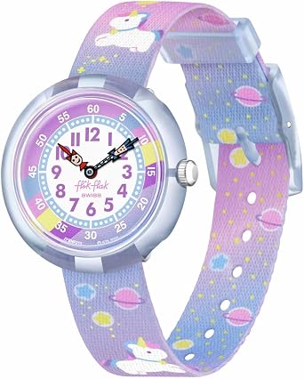 Flik Flak Girl Kids Watch Biosourced Quartz Waterproof Cuddly Unicorn