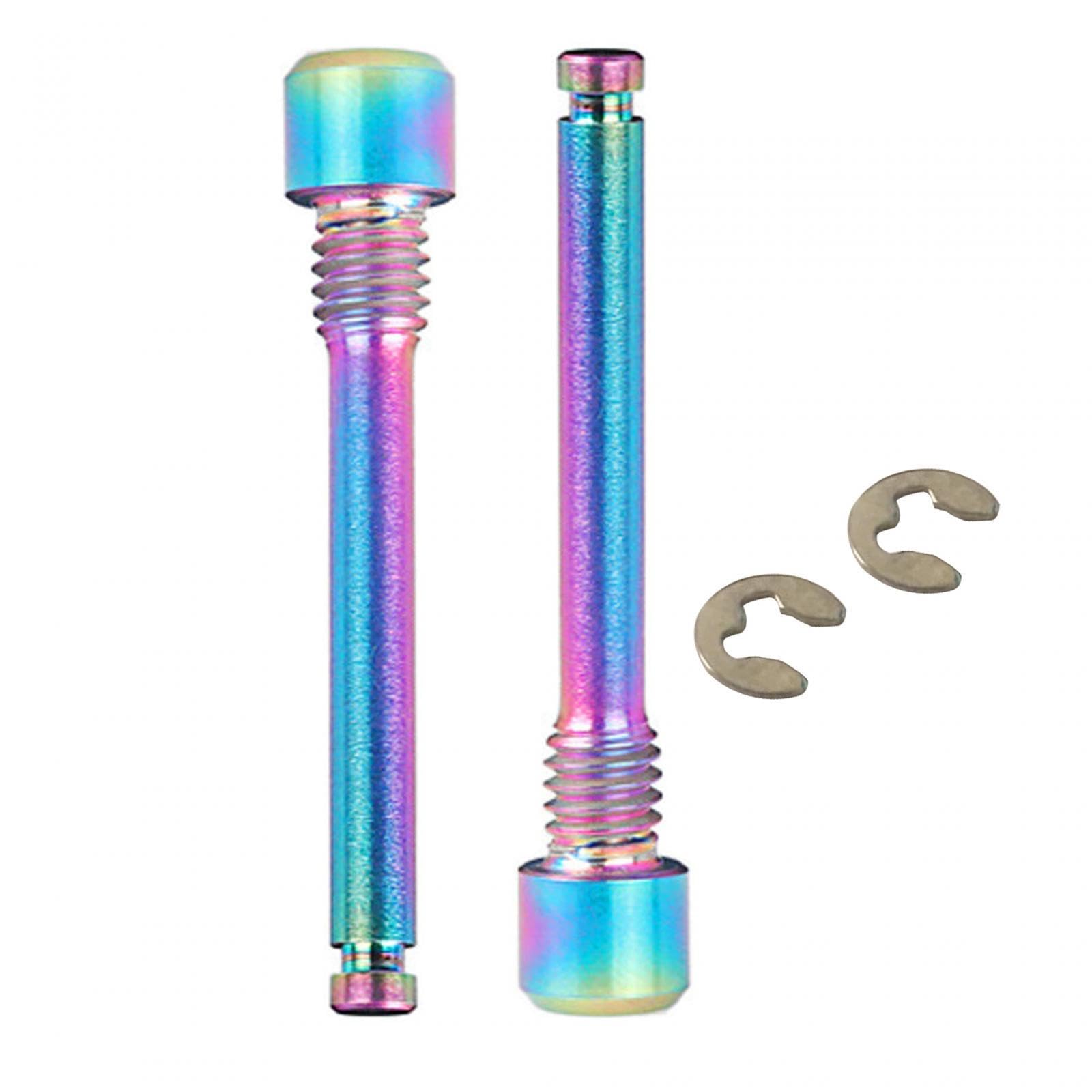 2 Pieces Bike Disc Brake Bolts Pin Inserts Screw M4 Thread Bike Brake Screws Colorful-picture-27