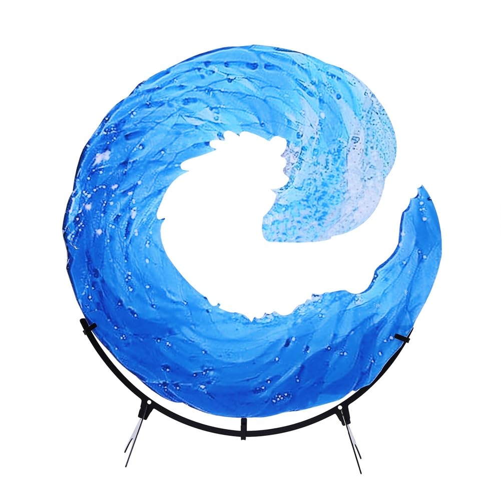 CTRLZS Acrylic Wave Sculpture Wave Desktop Blue Flower Statue Bedroom Home Gift Ornaments Decoration 20 X 20cm