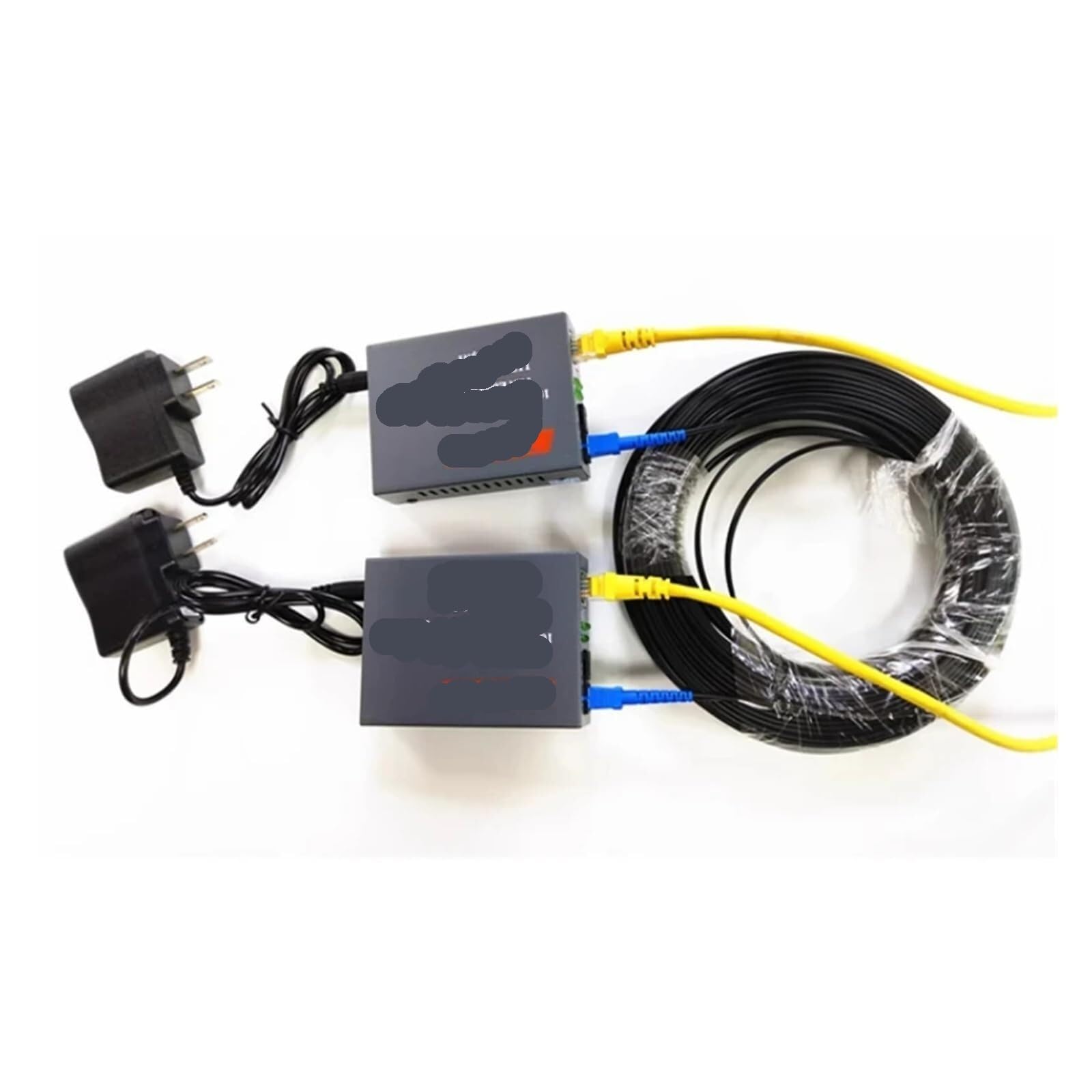 2-żyłowy kabel połączeniowy światłowodowy do zastosowań wewnętrznych – kabel krosowy SC UPC jednomodowy, długość 30 m/40 m/50 m, kabel światłowodowy(Black,50m)