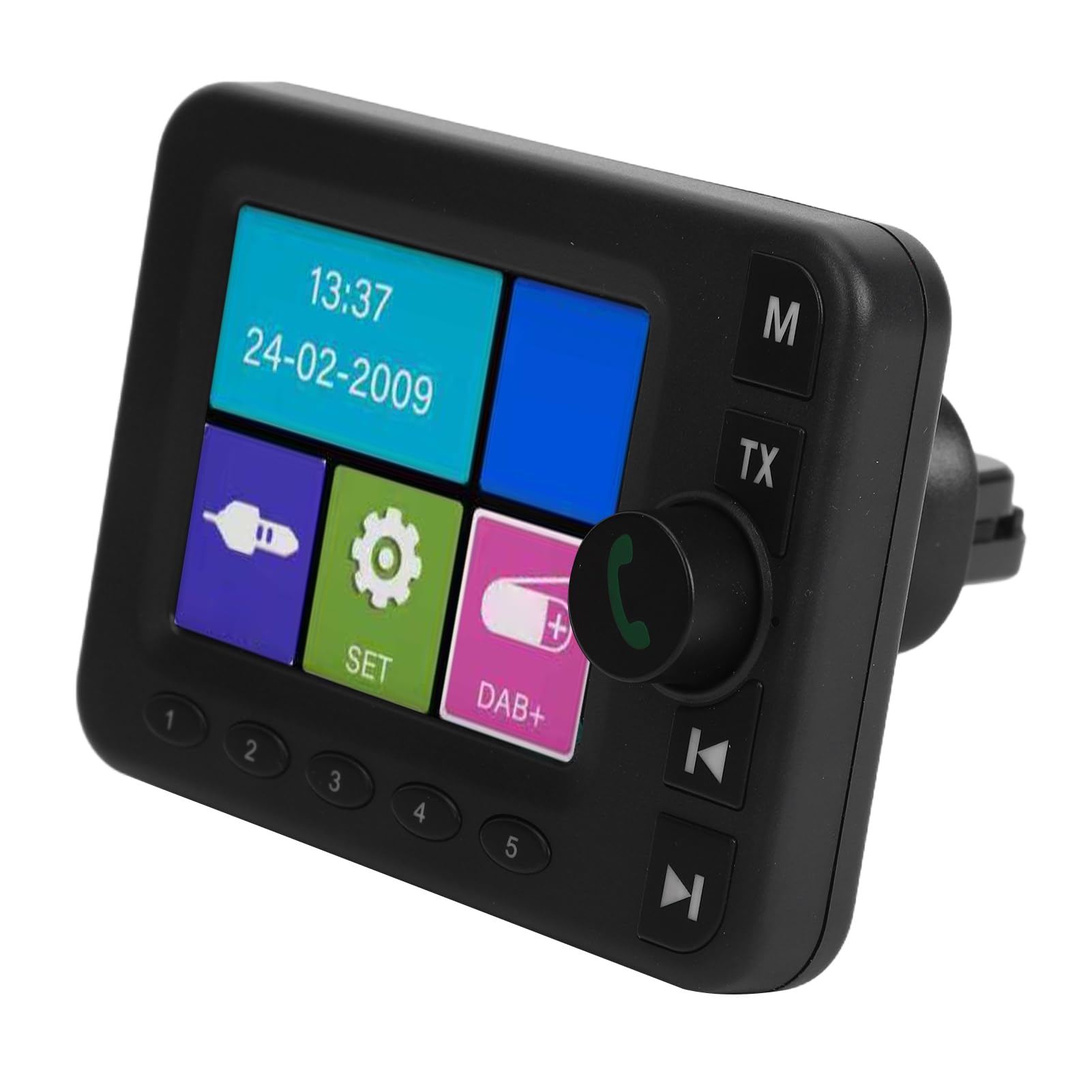 Cuifati Samochodowe Radio Cyfrowe DAB Odbiornik FM DAB z 2,8-calowym Ekranem TFT Bluetooth 5.0 Zapewniający Krystalicznie Czysty Dźwięk i Aktualizacje w Czasie Rzeczywistym