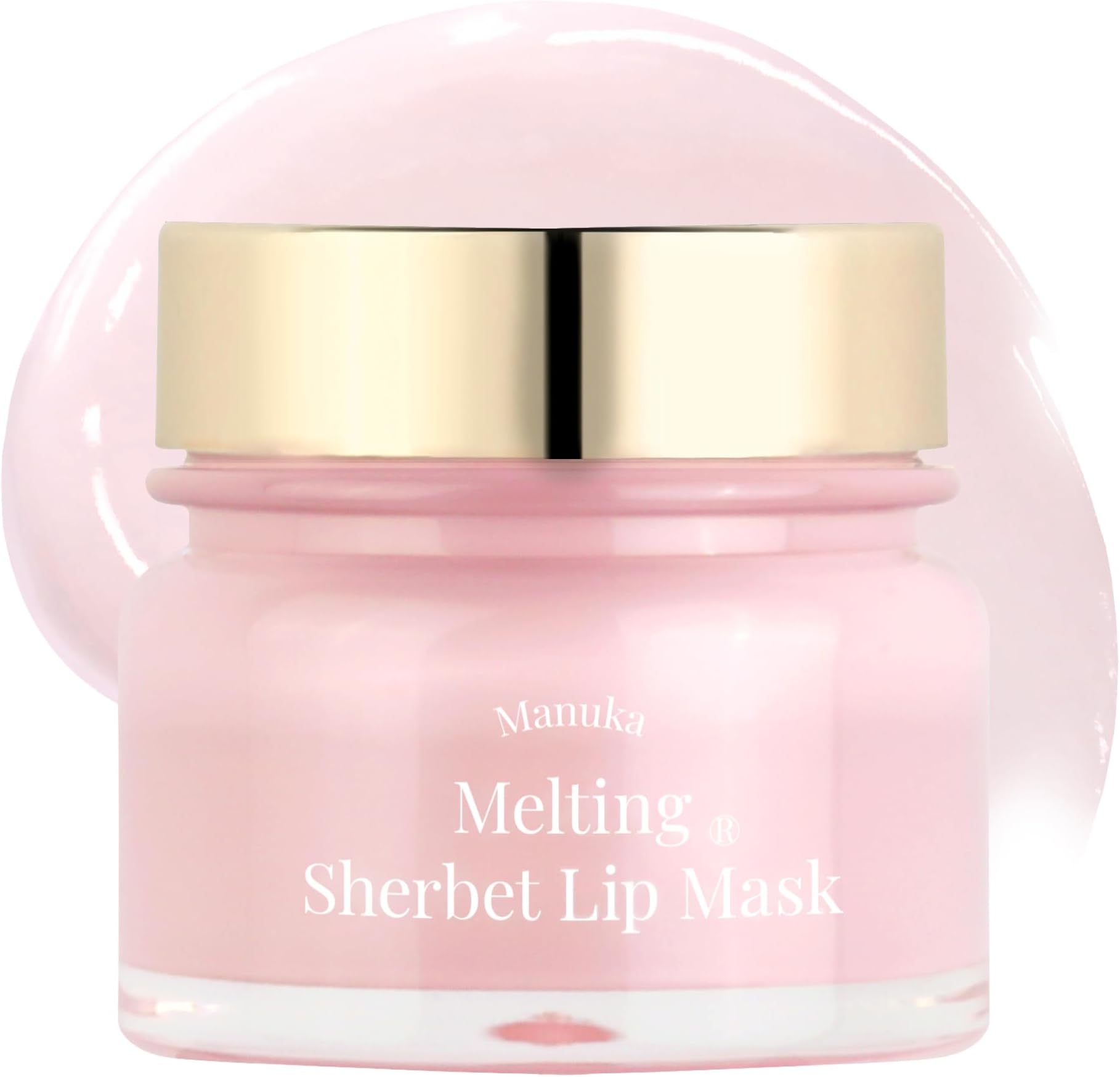 Melting Sherbet Lip Mask, Overnight Treatment with Manuka Honey, Olive Oil & Vitamin E, Sleeping Mask & Repair Moisturizer for Dry, Cracked Lips, Nourishing Care, 0.7 oz