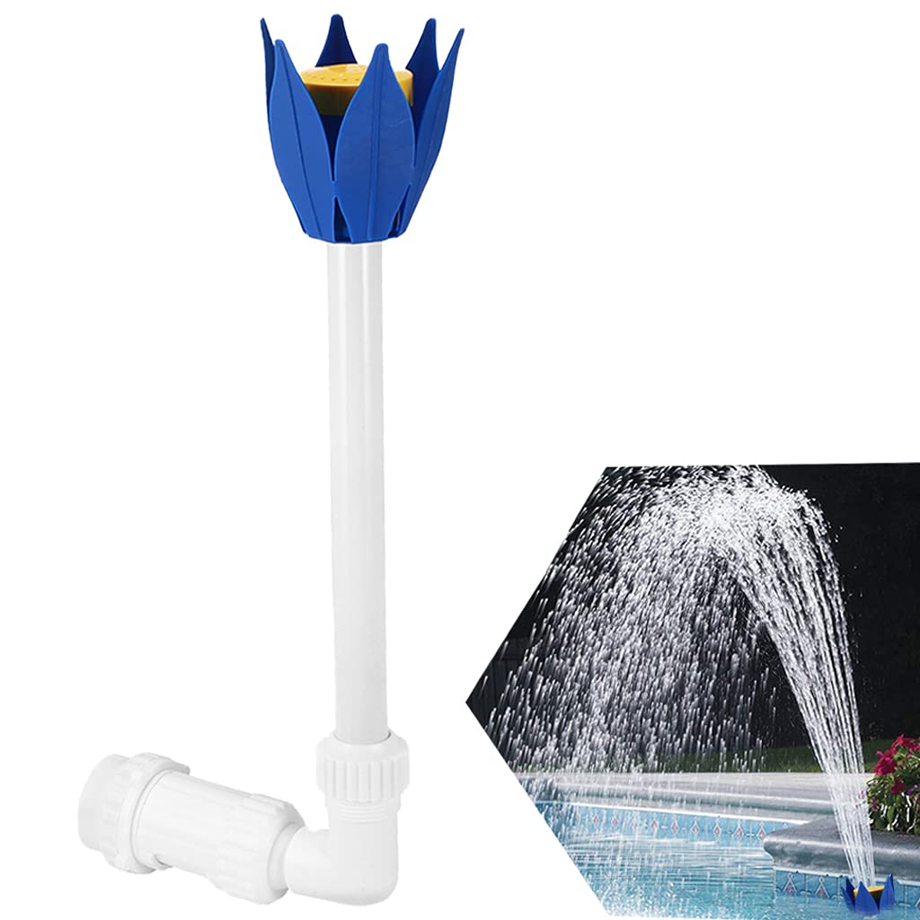 Pool Fountain Adjustable Flower Shape Waterfall Spray Pool Spray Fountain Sprinkler Inground and above Ground Spray Pond Decor