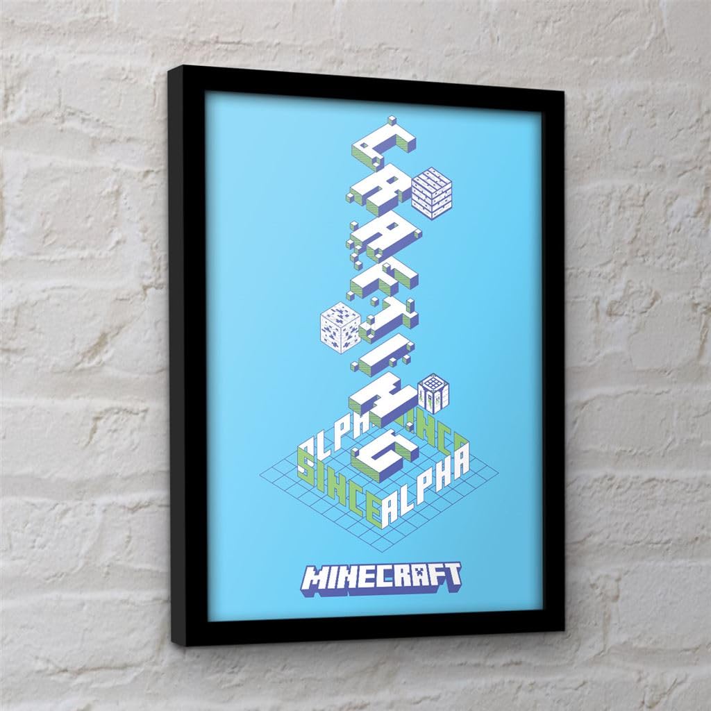 Pyramid International Minecraft (Alpha) Collector Print (Framed) 30cm x 40cm - Image 3