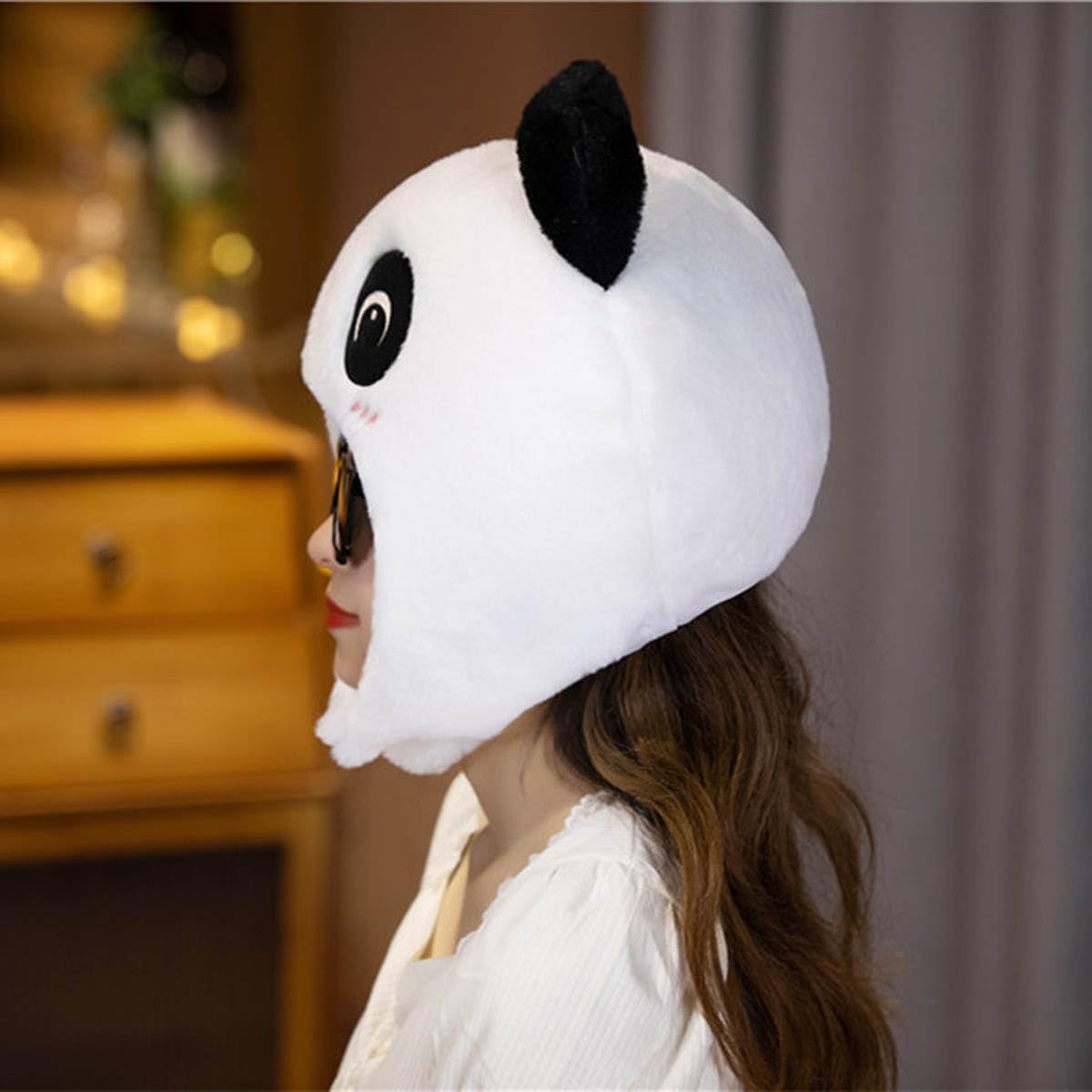 Amazon.co.jp: コスプレ かわいい 被り物 パンダ 帽子 キャップ 