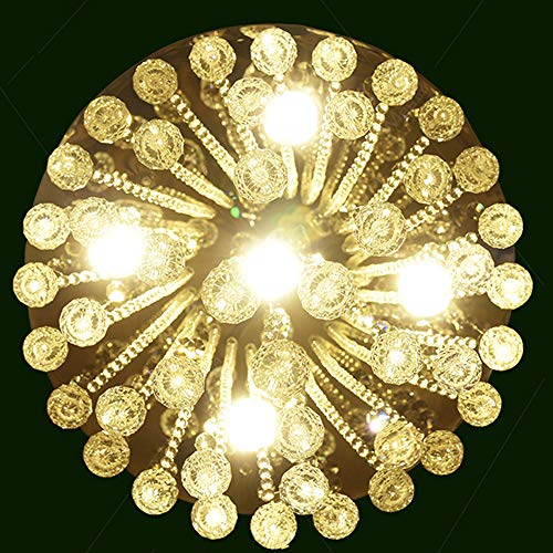 Luminaire de plafond en cristal de 40cm à large diffusion lumineuse - 3