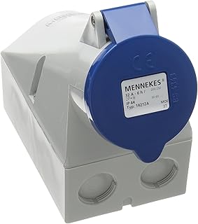 1421ZA | MENNEKES Blue Wall Socket IP44 32A 3P 230V 6H