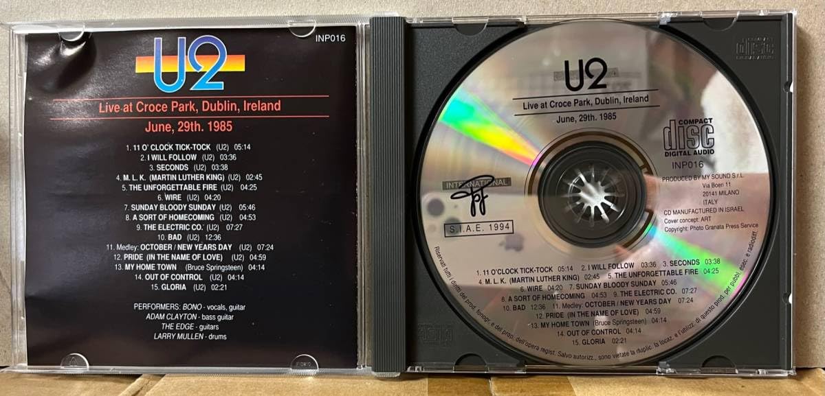 Amazon.co.jp: U2 Live In Dublin Ireland 1985 CD