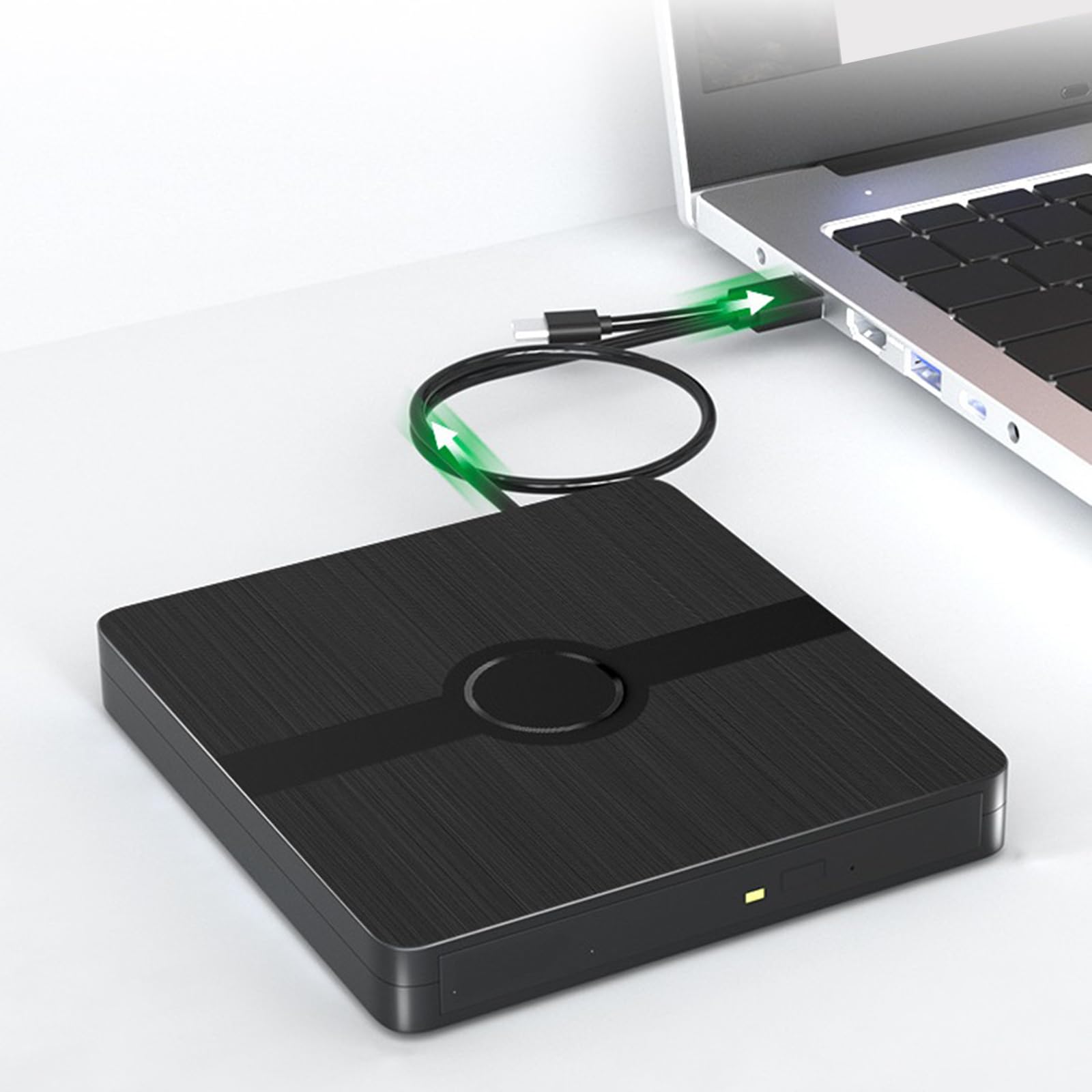 jiingekk USB3.0 Portable DVDs Writer Drives External Optical Disk For Laptop Fast Speed Data Transfer For Desktop Laptop