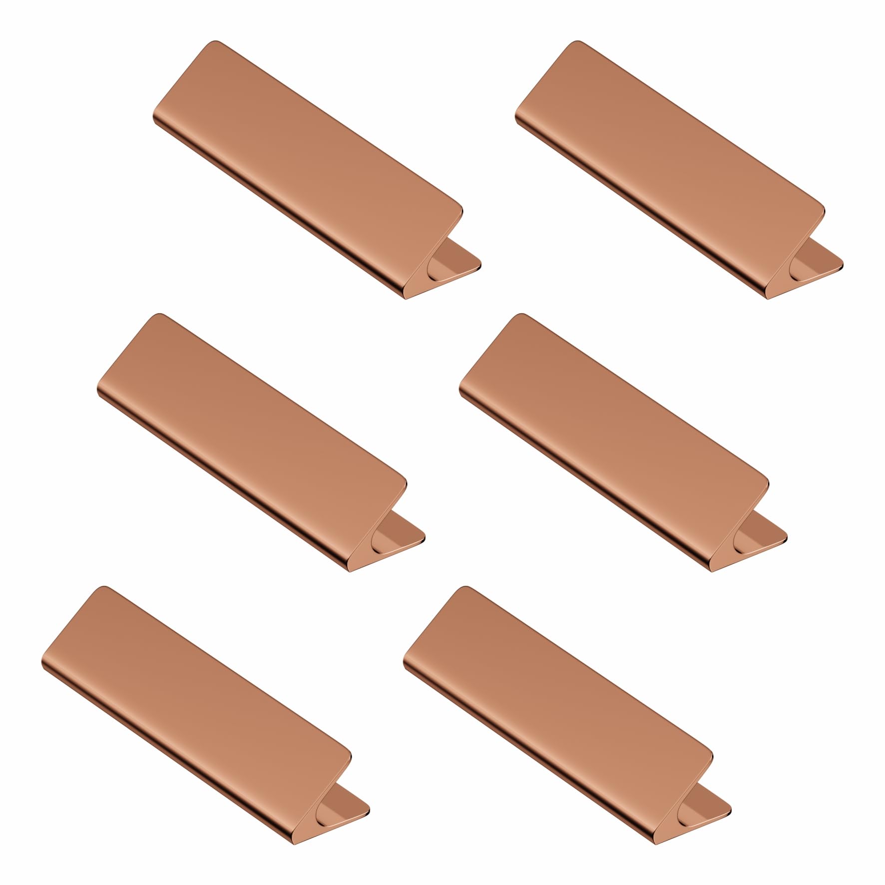 LAPO 6 Piece Cabinet Knobs – Drawer Knobs for Kitchen, Cupboards & Dressers (Material-Aluminum, PVD Rose Gold Finish)