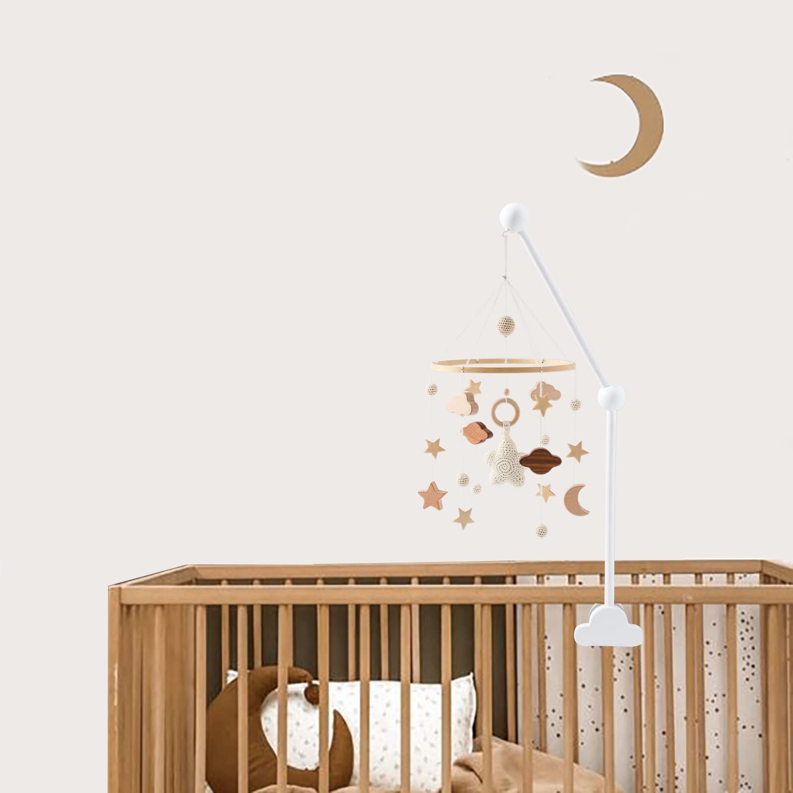 Amazon | ベッドメリー 床置き モービル 木製 メリー 赤ちゃん