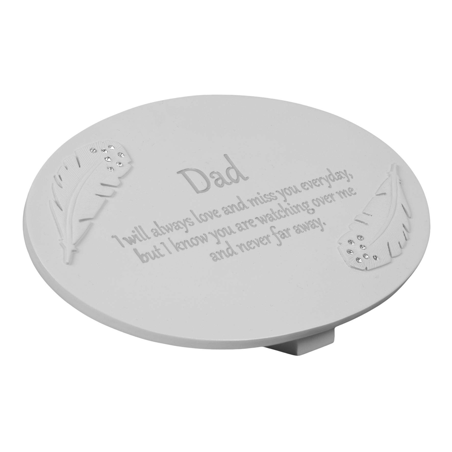 Targa Commemorativa Per Tomba "Juliana" Con Piume D'Angelo - Ricordo Per Nonna - 2