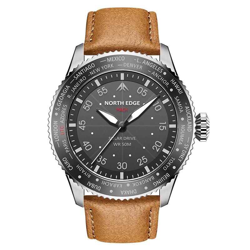 NORTH EDGE Mens Military Solar Powered Drive Pilot Watch : MACH (B0DFQ9V1DY) Amazon Price History, Amazon Price Tracker