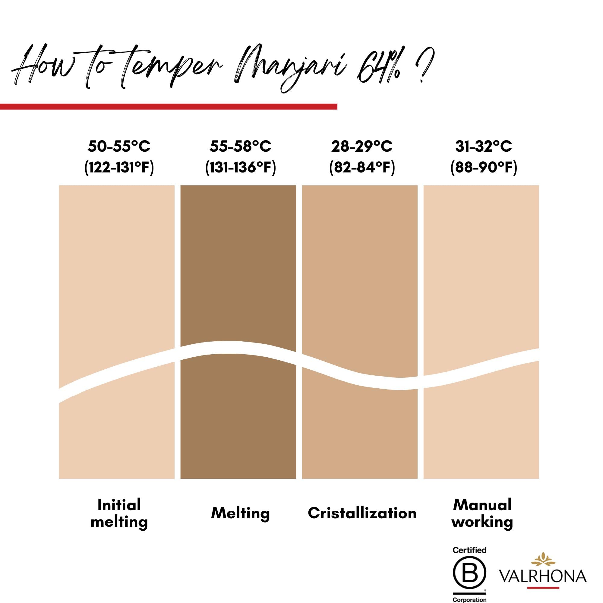Fèves Chocolat Manjari Pâtissier 64% - 250g