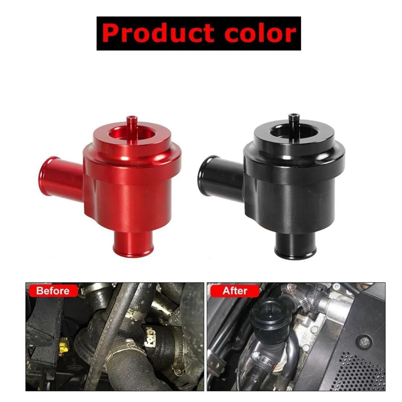 Dump Valve,Valve Echappement Soupape de dérivation Turbo Utilisation adaptée pour Audi TT Quattro 00-06, soupape de décharge Boost 1.8T 2.7T(Black)
