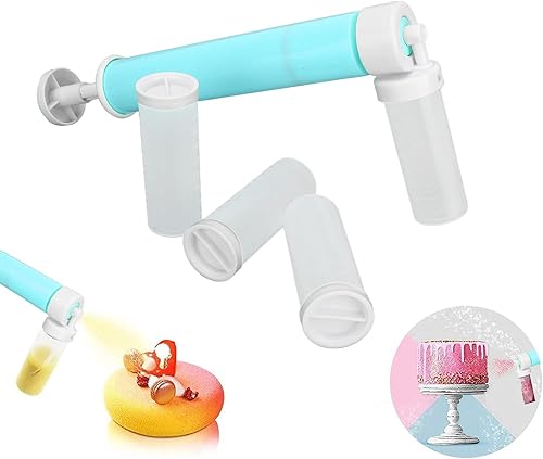 Miniatura 5 de Aerógrafo manual para pasteles, herramientas de decoración con purpurina, kit de decoración de pasteles de cocina, kit de decoración para pasteles