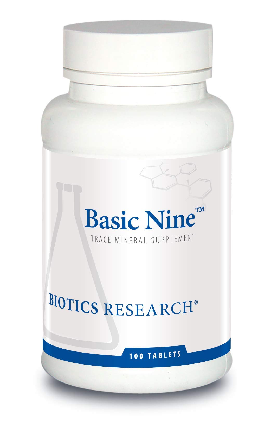 Biotics ResearchBasic Nine™— Whole Food Sourced Rare Trace Minerals,Phytochemically-Bound, Includes Antioxidants SOD and Catalase. 100 Tabs