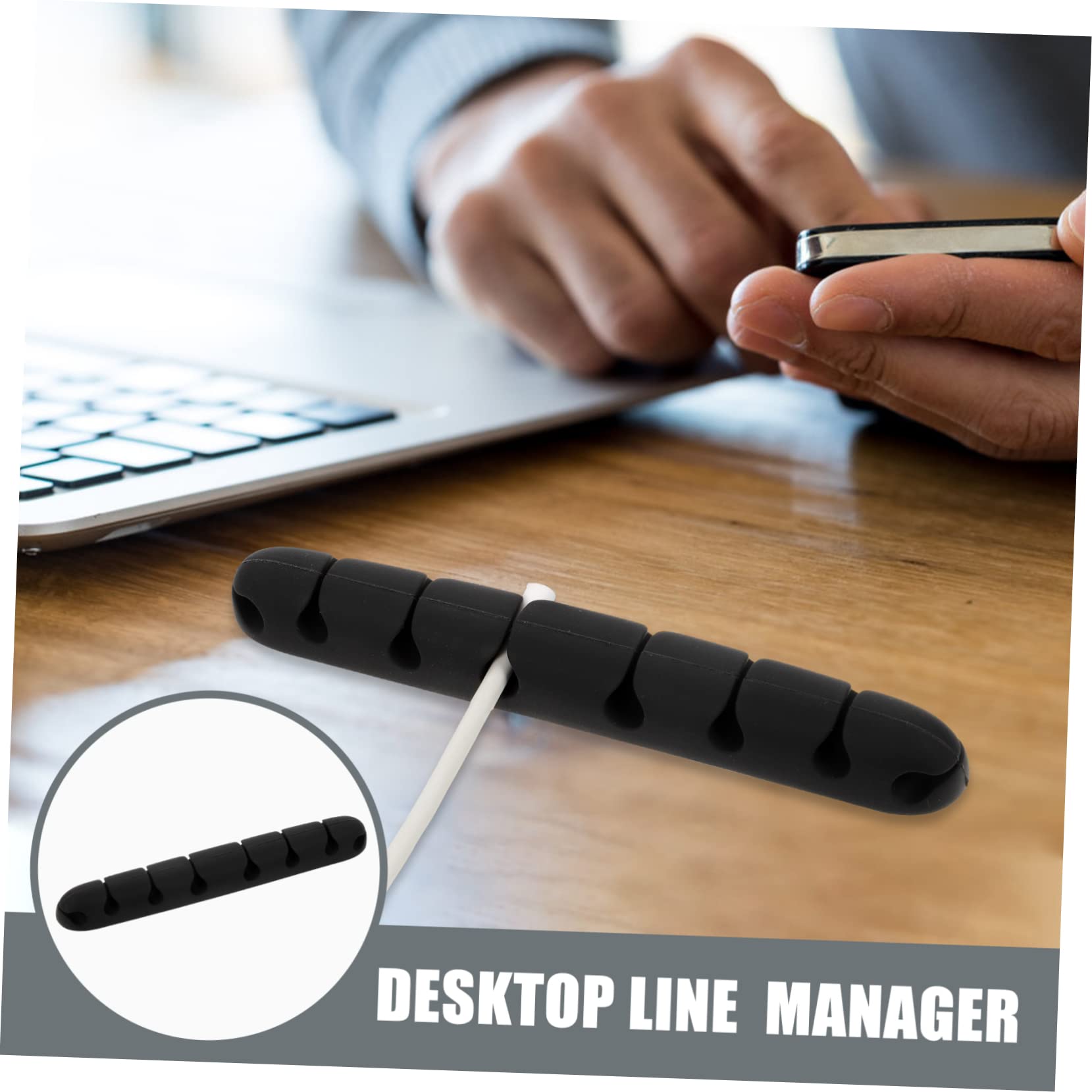 Mikikit 4sets Kabel Organizer Draht Organizer Klebstoff Für Kopfhörer Kabel 2 Stücke * 4