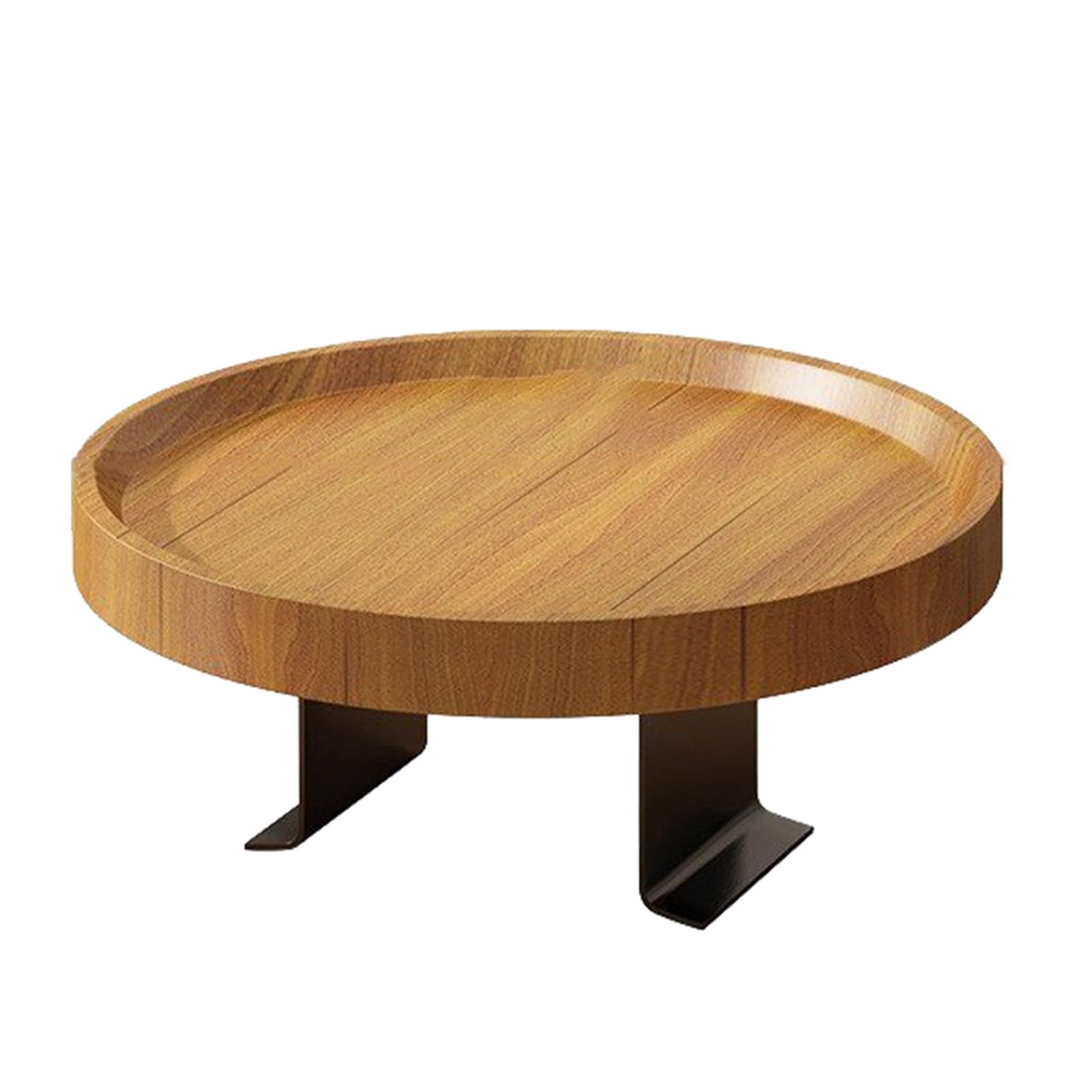 XCSDEW Round Sofa Tray,MDF Armrest Storage Shelf,Adjustable Metal Bracket,Suitable for Storing Snacks and Remote Controls(Color3)
