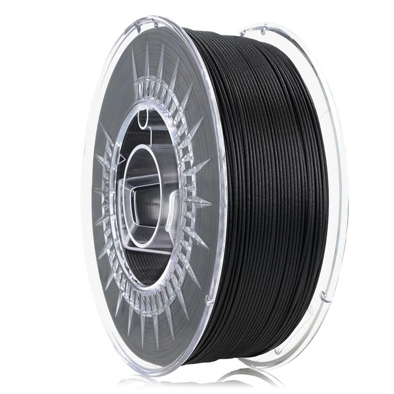 ROSA3D TPU + 15GF Filament 1.75 mm für 3D Drucker, HT Schwarz Spule 1kg, Flex 75D